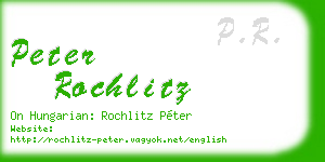 peter rochlitz business card